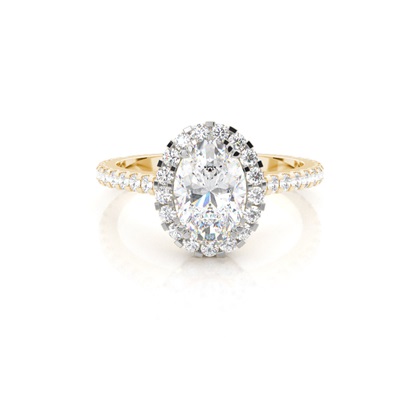 Mixed Metal Diamond Engagement rings