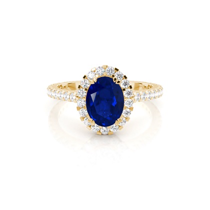 Yellow Gold Gemstone Rings & Diamond Earrings