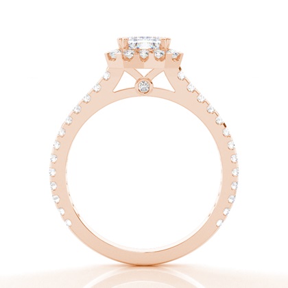 Multi Moissanit Verlobungsring in einer Krappenfassung