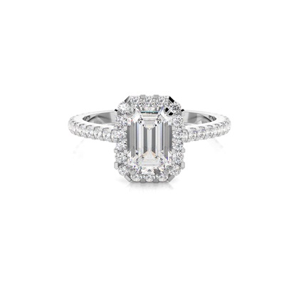 White Gold Halo Rings Engagement Rings