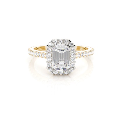 Mixed Metal Diamond Engagement rings