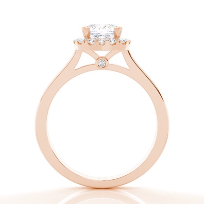 Multi Moissanit Verlobungsring in einer Krappenfassung