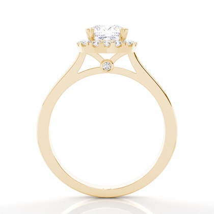 Yellow Gold Moissanite Engagement Rings	