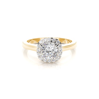 Mixed Metal Diamond Engagement rings