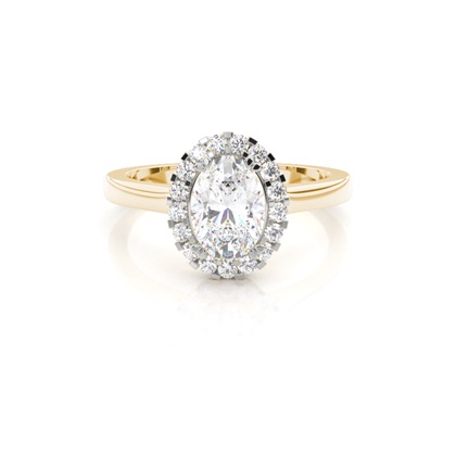 Mixed Metal Diamond Engagement rings