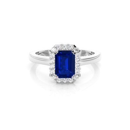 Emerald Sapphire Diamond Engagement Rings