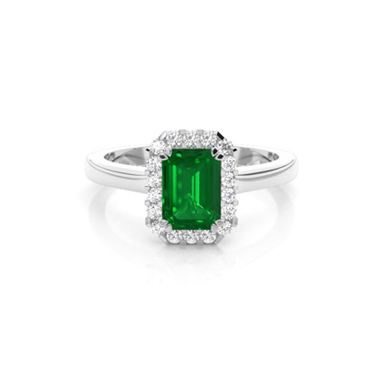 Emerald Gemstone Diamond Rings