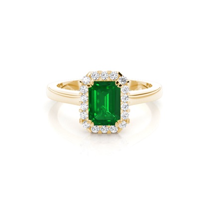 Emerald Cut Gemstone Rings & Jewellery