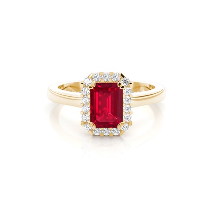 Emerald Cut Gemstone Rings & Jewellery