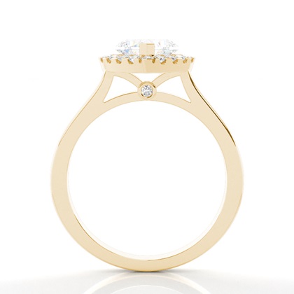 2.00 Carat Gelbgold Frauen Verlobungsringe