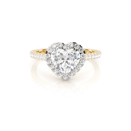 Mixed Metal Diamond Engagement rings