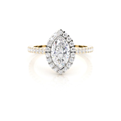Mixed Metal Diamond Engagement rings