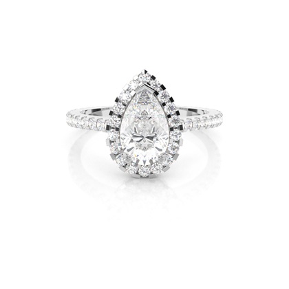 Pear Shaped Diamond Engagement Rings