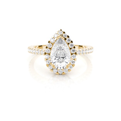 Pear Shaped Diamond Engagement Rings