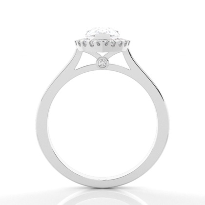 Multi Moissanit Verlobungsring in einer Krappenfassung