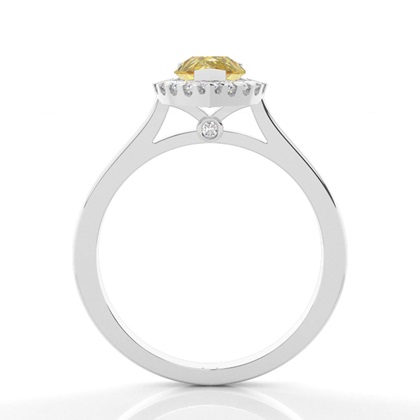 Gelber Diamant Halo Verlobungsring