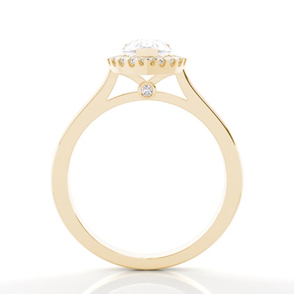 Yellow Gold Moissanite Engagement Rings	