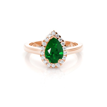 Rose Gold Gemstone Diamond Rings