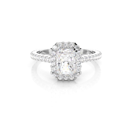 Radiant Womens Diamond Engagement Rings