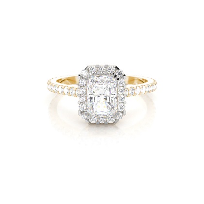 Mixed Metal Diamond Engagement rings