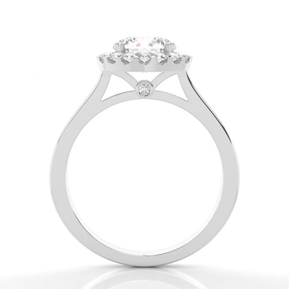 Multi Moissanit Verlobungsring in einer Krappenfassung