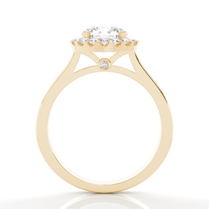 Yellow Gold Moissanite Engagement Rings	