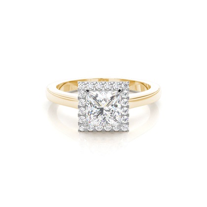 Mixed Metal Diamond Engagement rings