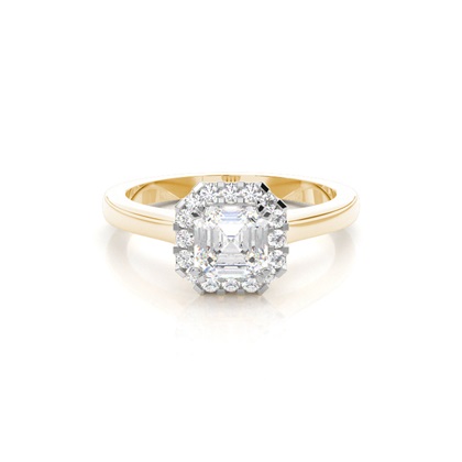Mixed Metal Diamond Engagement rings