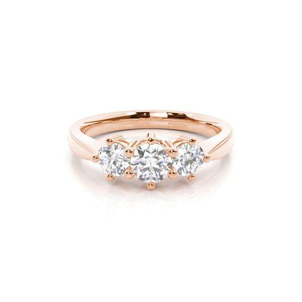 White Gold Trilogy Diamond Engagement Ring
