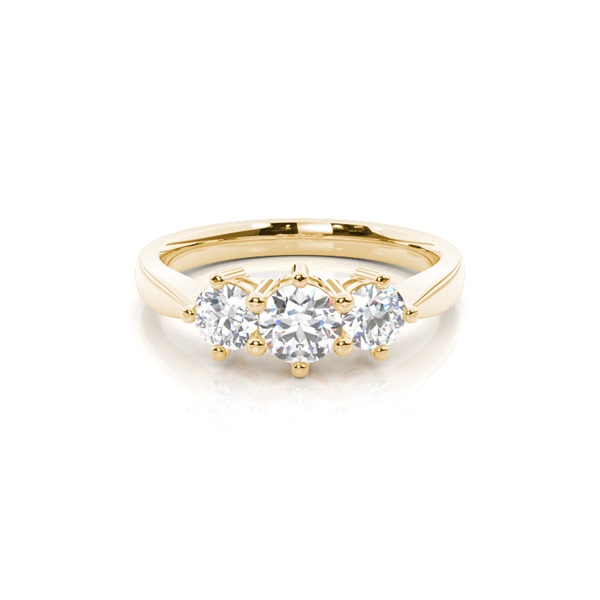 White Gold Trilogy Diamond Engagement Ring