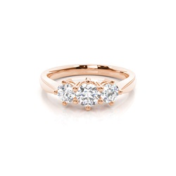 White Gold Trilogy Diamond Engagement Ring
