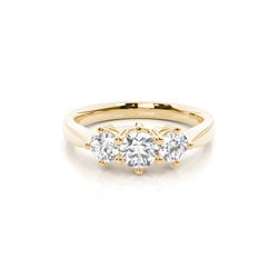 White Gold Trilogy Diamond Engagement Ring