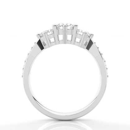 Brilliant Platin Trilogie Verlobungsringe