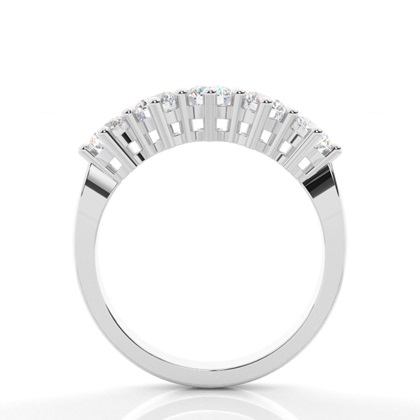 6 Prong Setting Plain Five Stone Ring