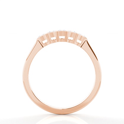 Rose Gold 5 Stone Diamond Rings