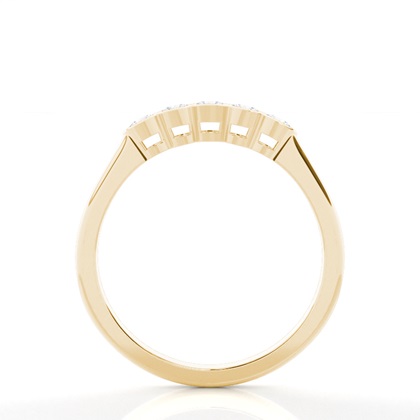 Yellow Gold 5 Stone Diamond Rings