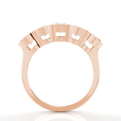 Rose Gold 5 Stone Diamond Rings