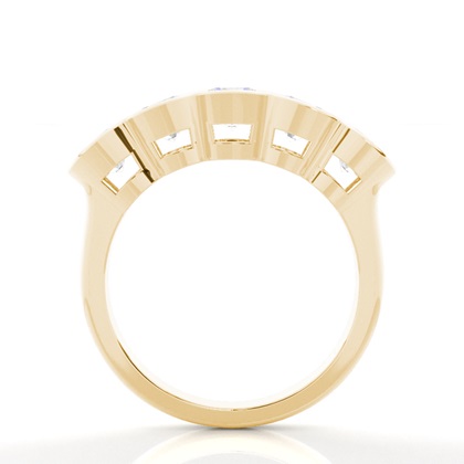 Yellow Gold 5 Stone Diamond Rings