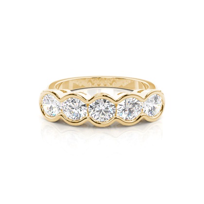 Round 5 Stone Diamond Rings