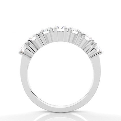 4 Prong Setting Plain Seven Stone Ring