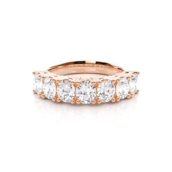 4 Prong Setting Plain Seven Stone Ring