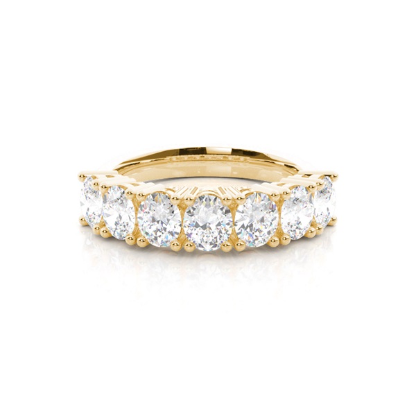 4 Prong Setting Plain Seven Stone Ring