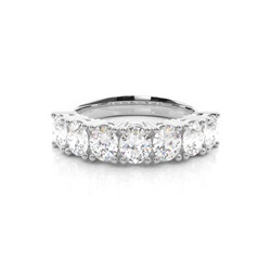4 Prong Setting Plain Seven Stone Ring