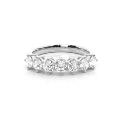 Anello Con Sette Pietre Con Montatura A 6 Griffe