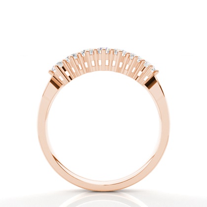 Rose Gold Contemporary Diamond Engagement Rings