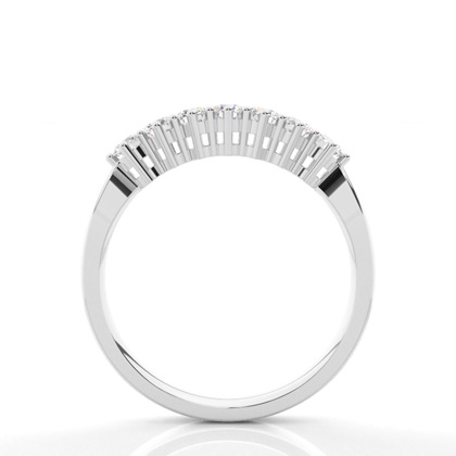 6 Prong Setting Plain Seven Stone Ring