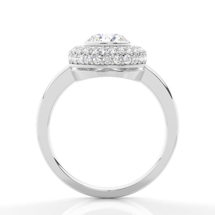 Round Diamond Halo Engagement Rings