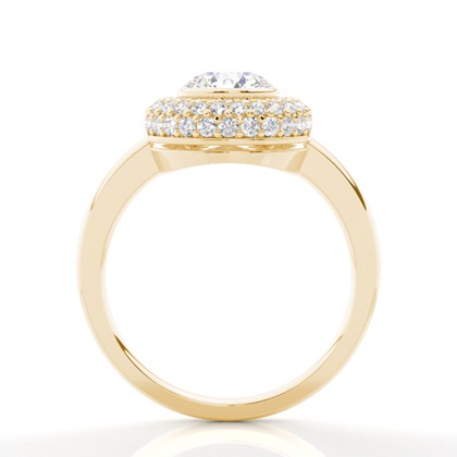Yellow Gold Halo Engagement Rings
