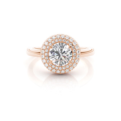Rose Gold Diamond Engagement Rings