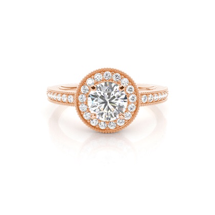 Rose Gold Diamond Engagement Rings